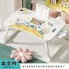 Mesa pequeña plegable para cama, escritorio para portátil, mesa de estudio para niños, mesa perezosa para dormitorio del hogar, escritorio de almacenamiento simple