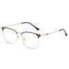 Gafas de Marco Completo Trendy Hechas a Medida Jamie 8801 para Hombres y Mujeres, Armazón de Metal con Diseño de Remaches