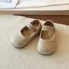 2026 Verano Nuevo Estilo Británico Moda Punta Redonda Poco Profundas Elásticas Tacón Grueso Sin Cordones Cómodos Zapatos de Mujer En Stock