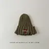 Gorros de Lana para Niños y Niñas en Otoño e Invierno, Cortavientos y Cálidos, Gorros de Orejeras de Punto con Agujeros Tendencia Coreana, Gorros Anti-Frío