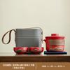 Bule de Chá Cerâmico de Alta Qualidade, Copo Rápido para Carro, Conjunto de Chá Kung Fu Personalizado Estilo Chinês Qingshan Yanhe, Atacado Personalizado