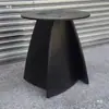 Soporte de pata de mesa redonda patas de mesa de madera maciza mesa de comedor base de mármol travertino pata de mesa cilíndrica irregular cono chino