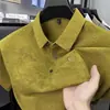 Camisa polo masculina de manga curta, camiseta com gola de lapela, nova moda casual de verão fina de manga curta para homens, disponível para atacado