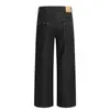K2468 Estilo High Street Americano Unisex Retro Color Denim Crudo Diseño Jeans Casuales Rectos Sueltos para Hombre