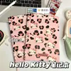 Caderno Dura Capa Couro Série Fofa Hello Kitty Gatinho Diário Estudante com Páginas Coloridas