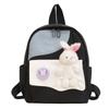 Mochila nueva para estudiantes 2023 estilo coreano linda caricatura muñeca de conejito niña casual mochila de gran capacidad