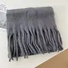 Bufanda de felpa de un solo color, suave y esponjosa para el invierno, estilo casual, color liso, polar grande, bufanda cálida, adecuada para estudiantes y parejas como chal