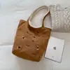 Bolsa de Hombro con Cordón Linda y Versátil, Estilo Perezoso, Gran Capacidad, Nueva Bolsa Tote Color Maillard Otoño e Invierno 2025