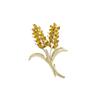 Broche de orelha de trigo elegante elegante strass pino colarinho fivela all-match corpete terno casaco high-end acessórios de luxo