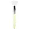 Pincel de máscara de silicone de dupla face e dupla finalidade com colher para aplicar máscara de lama, pincel leque facial para ácido de frutas, ferramenta de beleza para maquiagem