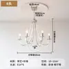 Candelabro de cristal vintage estilo francés para comedor, estudio, habitación de princesa, dormitorio romántico, luz de vela retro para sala de estar, elegante