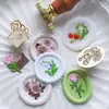Novo produto série de reconhecimento de flores selo de pintura a fogo vegetal em relevo cabeça de selo de selo latão selo para diário flor de lírio flor de cerejeira