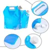 Bolsa de Agua Plegable en Forma de L, Bolsa Portátil Personalizada para Almacenamiento de Agua para Viajes al Aire Libre, Camping y Montañismo, Disponible en Varios Tamaños