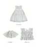 Vestido Chaleco Floral Elegante para Niña con Top de Pastel en Capas y Falda Abullonada, Moda Infantil Nueva Verano 2026