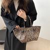 Moda de Comercio Exterior Transfronterizo Estampado de Leopardo Popular Bolso de Mano 2025 Nuevo Bolso Tote de Viaje de Gran Capacidad Tendencia