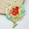 Ímã de Geladeira Rotativo de Três Camadas de Metal Atrações Turísticas da Cidade Presentes Culturais e Criativos Xiamen Chongqing Lembranças Tridimensionais Criativas