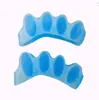 Separador de Dedos do Pé de Silicone de Cinco Dedos para Dedos Sobrepostos, Dedão do Pé e Dedo Mínimo Separador de Dedos de Cinco Furos