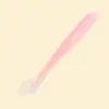 Colher de silicone bicolor colher de bebê colher de silicone macia para bebê colher macia colher para comer infantil colher para tigela complementar