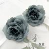 Flor de rosa artificial com folhas DIY Guirlanda feita à mão Acessórios para fazer acessórios para a cabeça Grampo de cabelo Material para fotografia doméstica Ornamentos