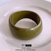 Pulsera Redonda Geométrica de Acrílico con Degradado Europeo y Americano, Pulsera Versátil de Gama Alta de Nicho, Joyería Elegante Sencilla de Moda
