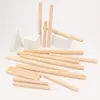 Suministrado directamente por el fabricante: Palo de yoga hecho de madera de fresno y madera de caucho, palo redondo de madera maciza con mango perforado para pasos