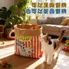 Tabla rascadora para gatos, todo el año, duradera y resistente al desgarro, con un diseño lindo y educativo, perfecta para aliviar el estrés y proporcionar entretenimiento para los gatos, también funciona como un juguete de escondite