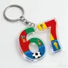 Chaveiro Acrílico Copa do Mundo 67 Pingente de Bolsa 2026 Vários Pingentes 2D com Design Traseiro do Troféu Presente Futebol