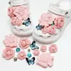 Nuevos accesorios para zapatos Crocs, decoraciones de zapatos DIY de dibujos animados lindas en 3D, hebillas de zapatos desmontables