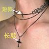 Collar de cruz original, gargantilla básica apilada hecha a mano, cadena de clavícula para hombres y mujeres 2024, nuevo collar para mujer