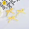Accesorios de Pasador de Pelo Estilo Niña con Hilo Fino Tejido de Colores, Mini Lazo, Ropa para Muñecas, Calcetines, Accesorios de Cinta Decorativa Hechos a Mano