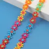 Acessórios de Renda Floral, Renda de Poliéster, Decoração de Roupas e Chapéus, Materiais de Franja de Pétalas Artesanais DIY para Jardim de Infância