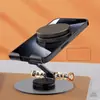 Soporte Plegable de Metal para Teléfono Giratorio 360° | Soporte de Escritorio Ajustable con Silicona Antideslizante, Puerto de Carga y Eje Duradero