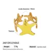 Anel de Estrela de Cinco Pontas Esmaltado com Gotejamento de Óleo Taina Europeu e Americano Transfronteiriço, Joias de Estilo Resort de Luxo de Nicho Atacado