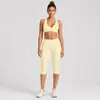 Conjunto de Yoga Transfronterizo con Hermoso Diseño en la Espalda, Sujetador Deportivo de Cuello Halter, Shorts de Yoga de Secado Rápido con Sensación de Segunda Piel, Conjunto de Fitness para Correr al Aire Libre