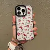 Estilo Chica Suave Corbata de Moño Hellokitty Funda para Teléfono Móvil iPhone18Pro Moderna Borde Negro Transparente Anti-Caídas Funda Suave