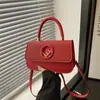 Bolso Elegante Caja Simple Otoño e Invierno Nueva Moda Textura Gran Capacidad Bolso de Hombro Cruzado Cuadrado Pequeño Bolso de Mujer