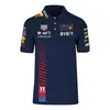 Producto Nuevo 2023 Camiseta de Uniforme de Equipo F1 Camisa de Ciclismo de Carreras Camisa Polo de Manga Corta para Hombre Secado Rápido Verano Trabajo Uniforme de Coche