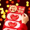 Nuevos Sobres Rojos 3D Plegables y Elásticos para Felices Fiestas, Paquetes Creativos de Dinero de la Suerte para Rituales Festivos
