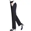 Pantalones para Mujer Otoño e Invierno para Mujer de Mediana Edad y Mayores con Forro de Polar Cintura Alta Rectos Casuales Pantalones Negros Engrosados para Mujer