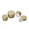 Frasco redondo dourado creme dia e noite 20g 15g creme creme frasco secundário cosmético Creme Pérola Frasco de cola para esmalte