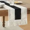 A NOSOTROS. Mantel de Mesa con Borlas Transfronterizo Lino Grueso Algodón Ganchillo Decoración de Fiesta Bandera Larga de Mesa Fábrica