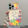Suporte de Espelho Graffiti Smiley Adequado para Capa de Celular Apple 13Promax 16E Janela Galvanizada 15 Sentido de Alto Padrão 14