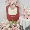 Flores Artificiales para Bodas, Arreglos para Cumpleaños de un Año, Adornos Florales para Compromisos, Arreglos de Piso para Bodas, Flores Artificiales, Flores Decorativas de Bienvenida, Caminos de Flores