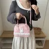 2026 Nova Tendência Estilo Coreano Renda Laço Mini Crianças Estilo Pai-Filho Bolsa de Celular Portátil de Ombro Transversal Bolsa Feminina