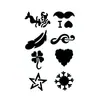 Nuevas pegatinas de tatuajes de purpurina creativas de bricolaje transfronterizas de Amazon para niños y adultos, Y2K Navidad Halloween