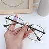 H5237 nuevo marco de gafas para mujer estilo coreano moderno para cara grande adelgazante moderno artístico grado de miopía gafas transparentes