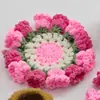Produtos Prontos Atacado Criativo Feito à Mão Lã Pura Lírio-do-Vale Porta-Copo Flor de Pessegueiro Presente Dia da Mulher Exportação