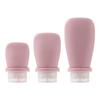 Garrafas de Silicone Reutilizáveis para Viagem, Frascos de Armazenamento em Formato de Leque, Loção, Shampoo, Gel de Banho, Frascos de Apertar Portáteis, Personalizáveis