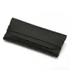 Lote de fábrica Estuche para gafas de un solo clavo en stock Bolsa para gafas de cuero negro Bolsa para gafas portátil Caja de almacenamiento para gafas de sol Imprimible