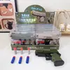 Pistola de Balines Táctil Delta Talan con Empuñadura Mejorada, Balines Suaves de Ventosa EVA, Juguete Simulado para Niños para Jugar "PUBG"